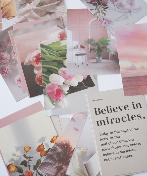 Port（ポート）の「【 Port / ポート 】 英字 背景 デザイン ポストカード 30枚セット_（ポスター/アート・レディース・ブラウン/グリーン/ピンク/ベージュ・FREE）」の14枚目の写真