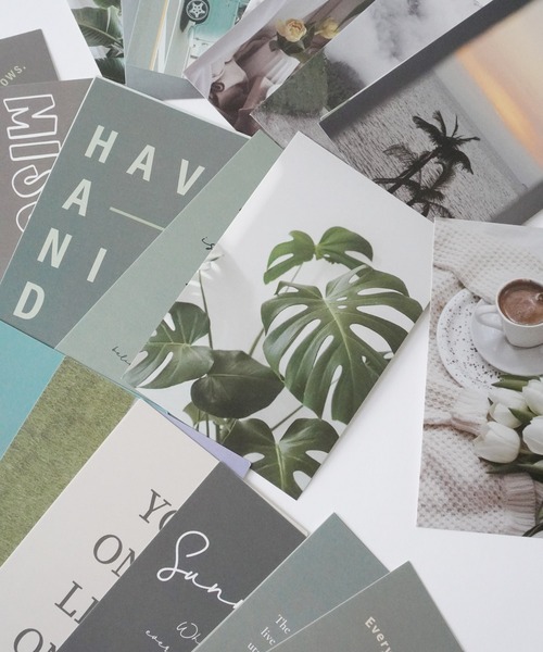 セール】【 Port / ポート 】 英字 背景 デザイン ポストカード 30枚