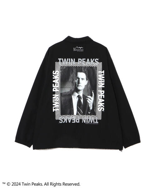 MANASTASH ツインピークス TWIN PEAKS コーチジャケット 黒 MANASTASH/マナスタッシュ TWIN PEAKS COACHES JACKET ツイン