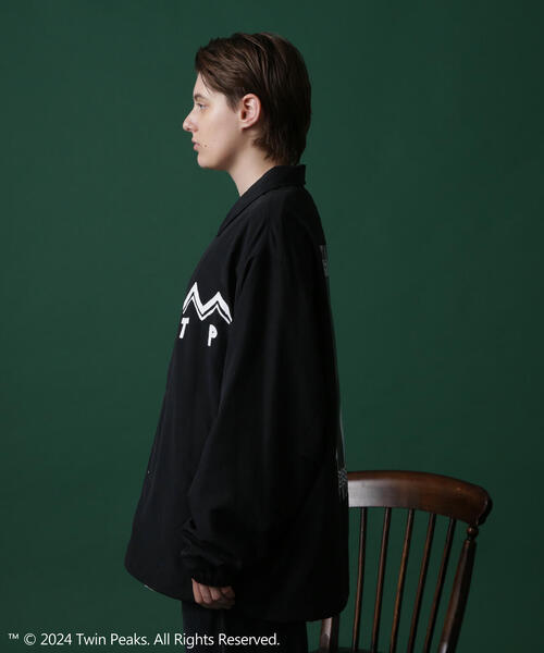 MANASTASH ツインピークス TWIN PEAKS コーチジャケット 黒 MANASTASH/マナスタッシュ TWIN PEAKS COACHES JACKET ツイン