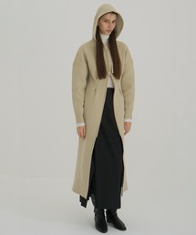 CLANE（クラネ）の「HOODED LONG KNIT ONEPIECE（ワンピース）」
