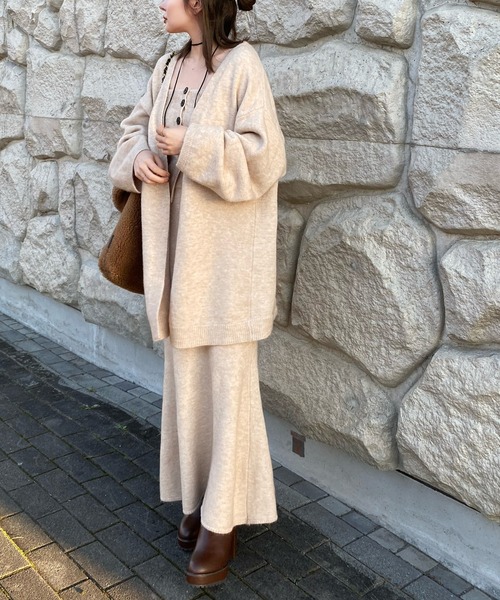 LAULEN（ローレン）の「knit cardigan tops skirt 3set /【3点セット