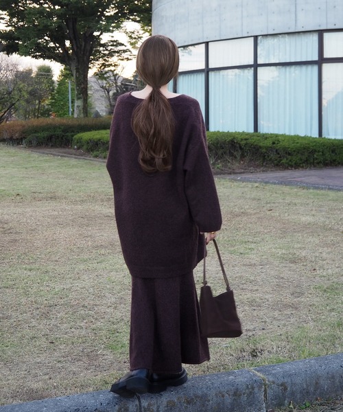 LAULEN（ローレン）の「knit cardigan tops skirt 3set /【3点セット】ニットカーディガンロングスカート（セットアップ・レディース・アイボリー/グレー/ブラウン/ブラック・FREE）」の18枚目の写真