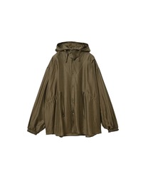 「KHA:KI / カーキ」 フーデッドシアーシャツ HOODED SHEER SHIRTS