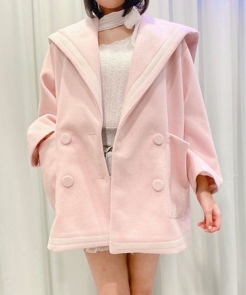 lilLilly(リルリリー)の「リボンチョーカーシャギーニットトップス(ニット/セーター・レディース・ブラック/ホワイト/ピンク・FREE)」の5枚目の写真