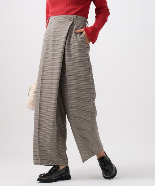 BAYFLOW(ベイフロー)の「ラップワイドパンツ(その他パンツ・レディース・ブラック/アイボリー/ベージュ・SMALL/MEDIUM)」の3枚目の写真