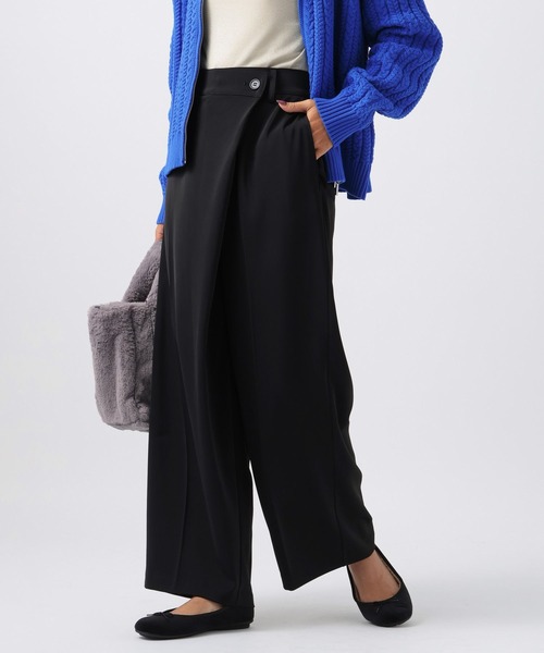 BAYFLOW(ベイフロー)の「ラップワイドパンツ(その他パンツ・レディース・ブラック/アイボリー/ベージュ・SMALL/MEDIUM)」の2枚目の写真