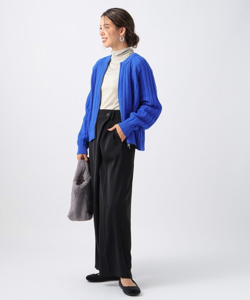 BAYFLOW(ベイフロー)の「ラップワイドパンツ(その他パンツ・レディース・ブラック/アイボリー/ベージュ・SMALL/MEDIUM)」の10枚目の写真