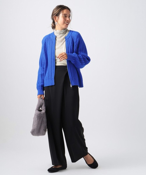 BAYFLOW(ベイフロー)の「ラップワイドパンツ(その他パンツ・レディース・ブラック/アイボリー/ベージュ・SMALL/MEDIUM)」の11枚目の写真