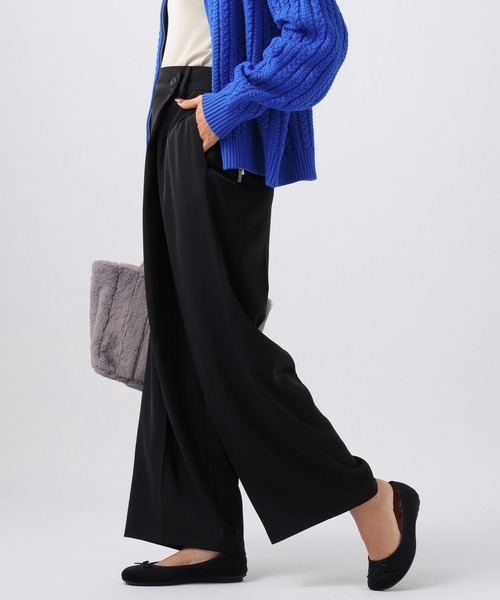 BAYFLOW(ベイフロー)の「ラップワイドパンツ(その他パンツ・レディース・ブラック/アイボリー/ベージュ・SMALL/MEDIUM)」の12枚目の写真