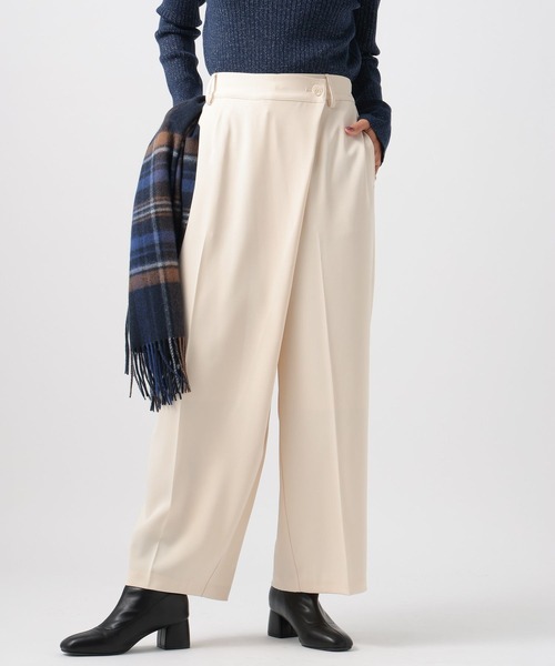BAYFLOW(ベイフロー)の「ラップワイドパンツ(その他パンツ・レディース・ブラック/アイボリー/ベージュ・SMALL/MEDIUM)」の14枚目の写真