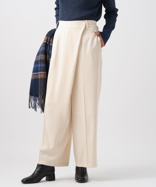 BAYFLOW(ベイフロー)の「ラップワイドパンツ(その他パンツ・レディース・ブラック/アイボリー/ベージュ・SMALL/MEDIUM)」の15枚目の写真