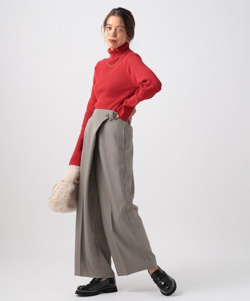 BAYFLOW(ベイフロー)の「ラップワイドパンツ(その他パンツ・レディース・ブラック/アイボリー/ベージュ・SMALL/MEDIUM)」の17枚目の写真