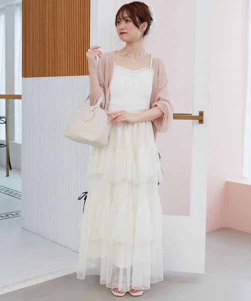 MAJESTIC LEGON（マジェスティックレゴン）の「カップ付きシャーリングキャミ（キャミソール・レディース・A/アイボリー/B/ブラック系その他/C・MEDIUM）」の17枚目の写真