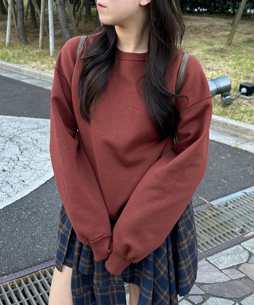 apres jour mignon(アプレジュールミニョン)の「【apresjour mignon 】ユニセックスリバーシブルスウェット【ZOZOTOWN限定アイテム】(スウェット・レディース・オートミール/ボルドー/ネイビー・X-LARGE/フリー)」の6枚目の写真
