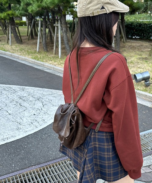 apres jour mignon(アプレジュールミニョン)の「【apresjour mignon 】ユニセックスリバーシブルスウェット【ZOZOTOWN限定アイテム】(スウェット・レディース・オートミール/ボルドー/ネイビー・X-LARGE/フリー)」の7枚目の写真