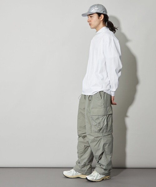 CITEN（シテン）の「＜CITEN＞モックネックロンＴ（Tシャツ/カットソー・メンズ・ネイビー/ホワイト/ベージュ・L/M）」の9枚目の写真