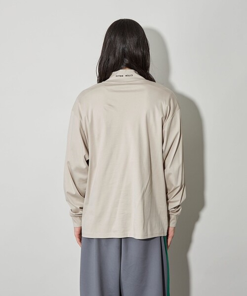CITEN（シテン）の「＜CITEN＞モックネックロンＴ（Tシャツ/カットソー・メンズ・ネイビー/ホワイト/ベージュ・L/M）」の12枚目の写真