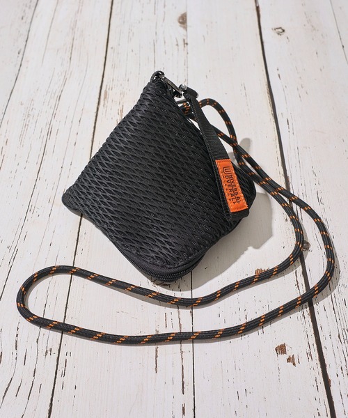UNIVERSAL OVERALL（ユニバーサルオーバーオール）の「【UNIVERSAL OVERALL】MESH PYRAMID SHOULDERBAG / ピラミッド型 メッシュショルダーバッグ（ショルダーバッグ・レディース・チャコールグレー/ブラック/ホワイト/サックスブルー/ライム・FREE）」の15枚目の写真
