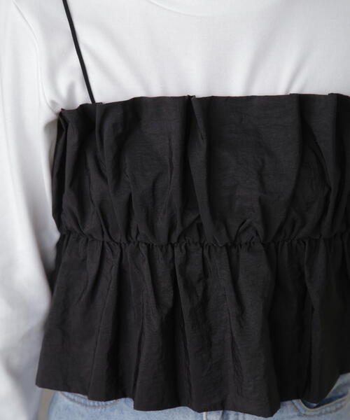 FREE'S MART（フリーズマート）の「シャイニーキャミソールビスチェ（シャツ/ブラウス・レディース・ブラック/ホワイト/ピンク・FREE）」の10枚目の写真