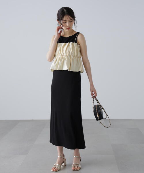 FREE'S MART（フリーズマート）の「シャイニーキャミソールビスチェ（シャツ/ブラウス・レディース・ブラック/ホワイト/ピンク・FREE）」の18枚目の写真