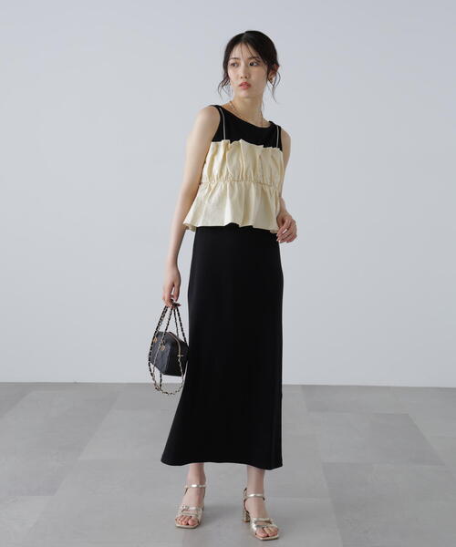 FREE'S MART（フリーズマート）の「シャイニーキャミソールビスチェ（シャツ/ブラウス・レディース・ブラック/ホワイト/ピンク・FREE）」の19枚目の写真