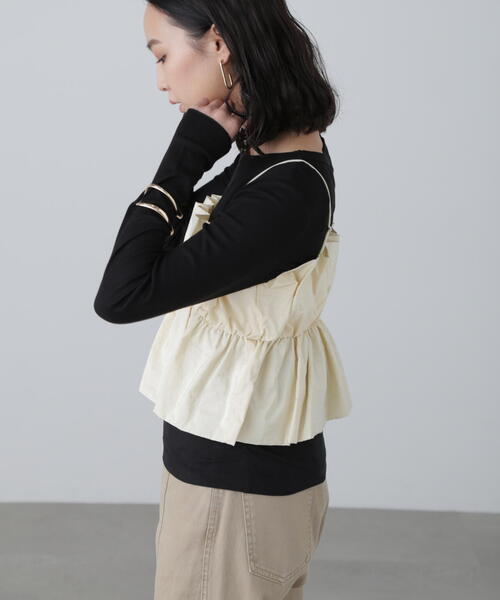 FREE'S MART（フリーズマート）の「シャイニーキャミソールビスチェ（シャツ/ブラウス・レディース・ブラック/ホワイト/ピンク・FREE）」の22枚目の写真