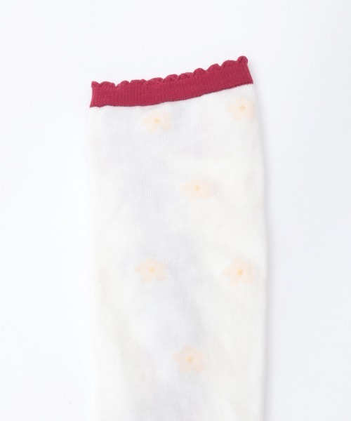 axes femme kawaii(アクシーズファムカワイイ)の「いちご柄オーバーニー(ソックス/靴下・レディース・ピンク/ホワイト/ネイビー・FREE)」の12枚目の写真