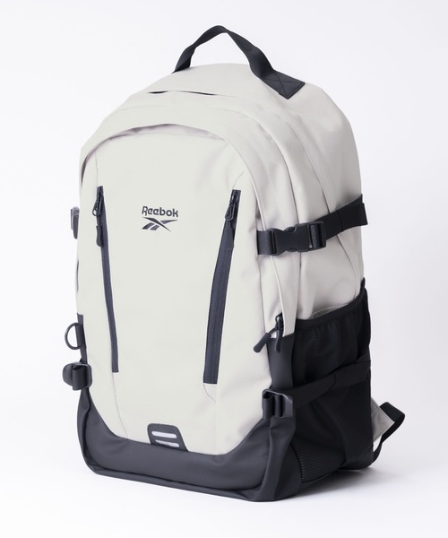 Reebok(リーボック)の「Reebok リーボック ワンポイント ロゴ 刺繍 大容量 軽量 バックパック リュック 約30L(バックパック/リュック・メンズ・アイボリー/ブラック/チャコール・FREE)」の13枚目の写真