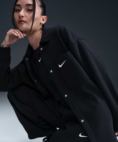 Nike オーバーサイズフィット ブラックジャケット セール】ナイキ スポーツウェア フェニックス フリース