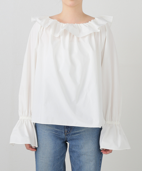 【スーパーセール】 Poplin ブラウス（シャツ/ブラウス）｜Plage（プラージュ Smock トップス