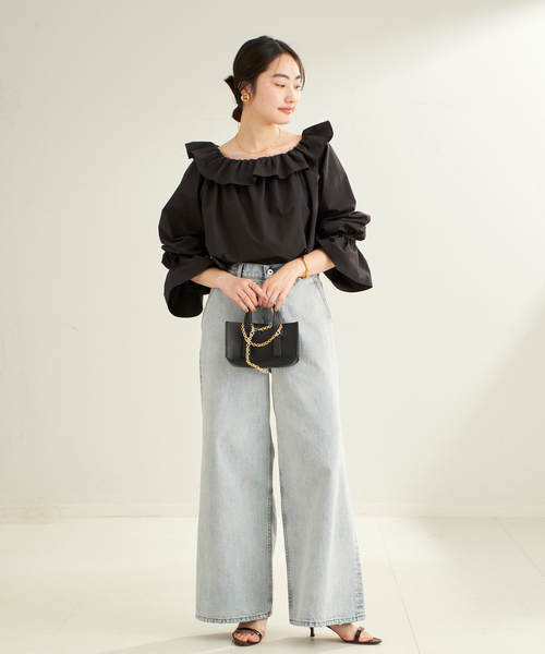 セール】Poplin Smock ブラウス（シャツ/ブラウス）｜Plage