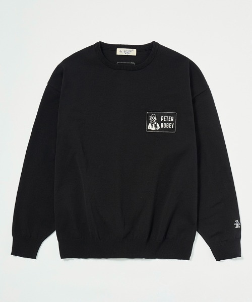 penguin BY MUNSINGWEAR(ペンギン バイ マンシングウェア)の「Solotex Crew-neck sweater(ニット/セーター・メンズ・イエロー/オレンジ/ブラック/グリーン・M/XL/L)」の1枚目の写真