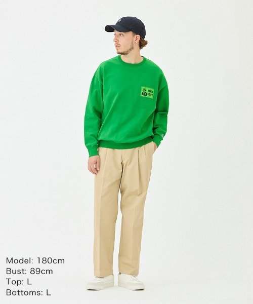 penguin BY MUNSINGWEAR(ペンギン バイ マンシングウェア)の「Solotex Crew-neck sweater(ニット/セーター・メンズ・イエロー/オレンジ/ブラック/グリーン・M/XL/L)」の19枚目の写真