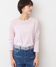 Dessin | 【洗える】クルーネックシースルーロンT(Tシャツ/カットソー)