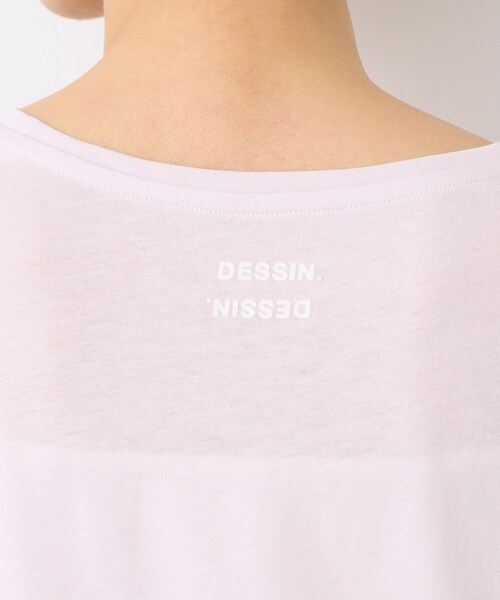Dessin（デッサン）の「◆【洗える】クルーネックシースルーロンT（Tシャツ/カットソー・レディース・ブラック/ピンク/ホワイト・02）」の20枚目の写真