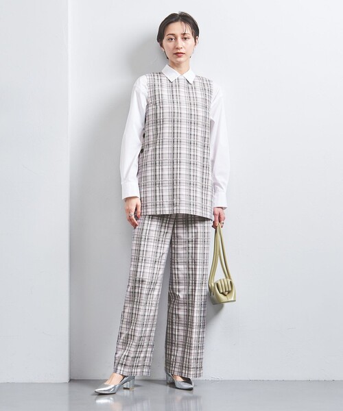 新製品情報も満載 チェック ワイドパンツ（その他パンツ）｜UNITED ARROWS パンツ