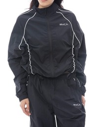 RVCA レディース MINI RVCA TRACK JUMPER ジャケット 【2025年春夏モデル】/ルーカセットアップ対応ナイロントラックジャンパー