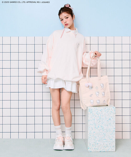 sanrio（サンリオ）の「HELLO KITTY トートバッグ（トートバッグ・レディース・ピンク/サックスブルー・FREE）」の12枚目の写真