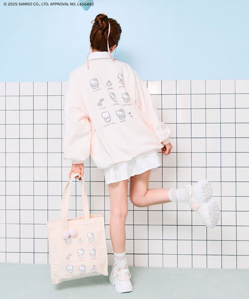sanrio（サンリオ）の「HELLO KITTY トートバッグ（トートバッグ・レディース・ピンク/サックスブルー・FREE）」の14枚目の写真
