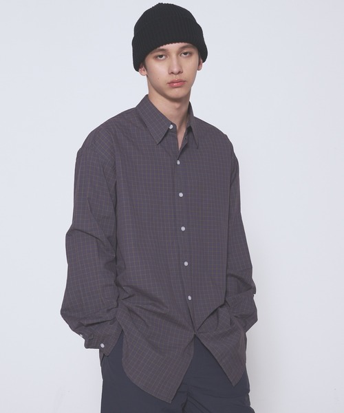 FIRST DOWN（ファーストダウン）の「ブロード ロングスリーブ シャツ #1（シャツ/ブラウス・メンズ・ネイビー系/ブラウン系・L/M/XL）」の7枚目の写真