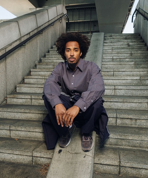 FIRST DOWN（ファーストダウン）の「ブロード ロングスリーブ シャツ #1（シャツ/ブラウス・メンズ・ネイビー系/ブラウン系・L/M/XL）」の9枚目の写真