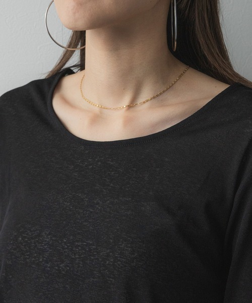 bohmal(ボマール)の「前後2WAYロングシアートップス【大きいサイズ有り】(Tシャツ/カットソー・レディース・ブルー/グレー/ライム/ホワイト/ブラック/ピンク・M~L/LL~3L)」の13枚目の写真