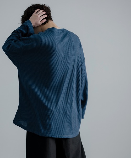 improves（インプローブス）の「裾ラウンド ワッフル ロンT（Tシャツ/カットソー・メンズ・カーキ/ワイン/アイボリー/ブラック/ブルー・MEDIUM/LARGE）」の19枚目の写真