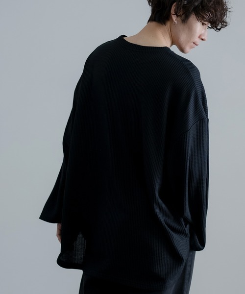 improves（インプローブス）の「裾ラウンド ワッフル ロンT（Tシャツ/カットソー・メンズ・カーキ/ワイン/アイボリー/ブラック/ブルー・MEDIUM/LARGE）」の12枚目の写真