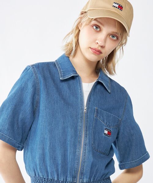 セール】デニムプレイスーツ（ワンピース）｜TOMMY JEANS