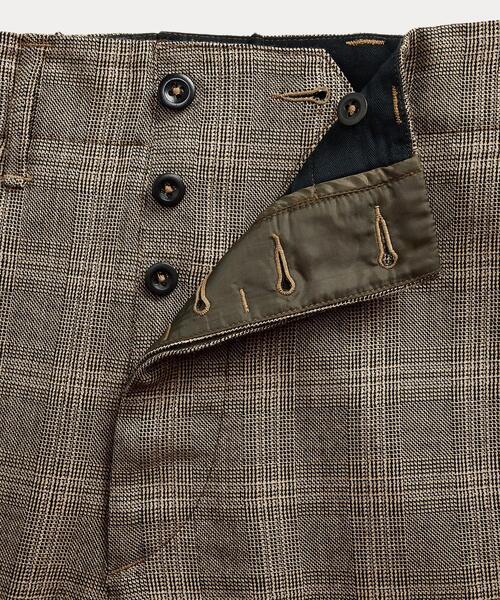 RRL グレー スラックス スペシャルRRL ヘリンボーン柄 スラックス