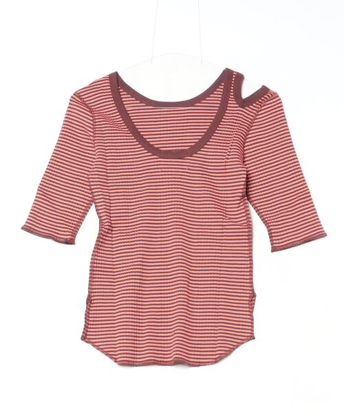 ROSEBUD CREOLME バイカラーレースチュニック トップスローズバッド CREOLME メッシュプルオーバー ROSE BUD クレオルム 夏フェス