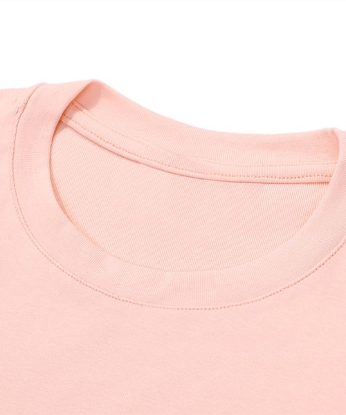 HOOK（フック）の「【HOOK】for　girls　裾シャーリングリボンプリント半袖TEE (SS)（Tシャツ/カットソー・レディース・ブラック/ホワイト/ピンク・SMALL/MEDIUM）」の4枚目の写真