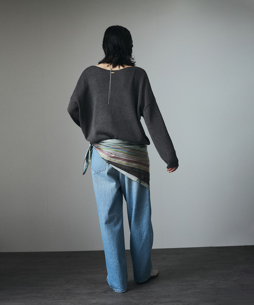 SALON adam et rope'（サロン アダム エ ロペ）の「【duft（ドゥフト） for SALON】duft シルクスカーフ（ストール/ショール・レディース・ホワイト系その他3/ホワイト系その他4・FREE）」の11枚目の写真